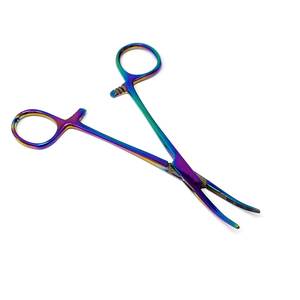 2026 OEM ODM Paquete de 10 Pinzas Hemostáticas de Mosquito de 5 Pulgadas con Bloqueo, 5 Curvas y 5 Rectas, Instrumento Manual de Acero Inoxidable - Product Image 2