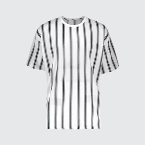 เสื้อยืดผู้ชายสีขาวผ้าฝ้าย 100% พิมพ์ลายโลโก้ดิจิทัล แขนสั้น รับผลิตตามสั่ง พร้อมสกรีนโลโก้แบรนด์ของลูกค้า - Product Image 2