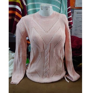 Suéter de Punto Calado con Cuello Redondo para Mujer, Hecho en Fábrica, de Alta Calidad, Delgado, de Poliéster, Informal, Holgado, Talla Grande, Estilo Otoño Invierno, de BD - Product Image 6