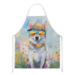 Unisex Large Multicolor Alaskan Klee Kai Hippie Dawg <b>Apron</b> for Kitchen <b>Cooking</b> Baking Crafts Gardening-Adult Women and <b>Men</b> - Product Image 1