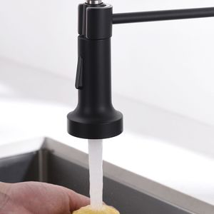 Rubinetto da Cucina Commerciale Monocomando Nero con Doccetta Estraibile per Lavello - Product Image 3