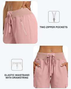 Pantalons cargo capri pour femmes, coupe ample, décontractés, pour la randonnée, légers, séchage rapide, pour les voyages, pantalons d'été pour femmes - Product Image 4