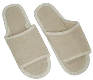 Chaussons de spa en jute jetables écologiques de haute qualité Équipements d'hôtel en gros à faible quantité minimale de commande du Bangladesh - Product Image 1