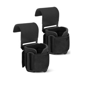 Ganchos y correas de muñeca de alta resistencia para levantamiento de pesas, soporte de muñeca premium y almohadillas de agarre para gimnasio y powerlifting, de AMAZING INDUSTRIES - Product Image 2