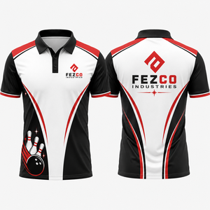100% Polyester Men <b>Bowling</b> Shirts Sublimation Digital Dry Fit Shirts Team Polo Shirts Darts Shirt Men High Quality Customized - Product Image 2