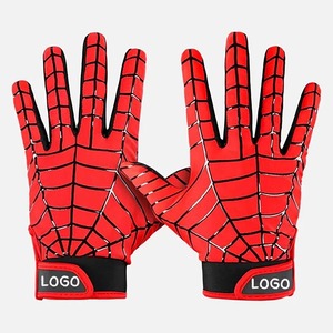 Gants de football américain à prix de gros, haute qualité, service OEM, poignées personnalisées, antidérapants, avec sangle de poignet réglable - Product Image 2