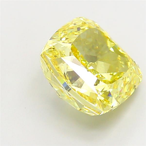 Diamant jaune vif élégant cultivé en laboratoire, choix brillant, bijoux de luxe, pierre précieuse en vrac taille coussin, certifié type CVD - Product Image 6