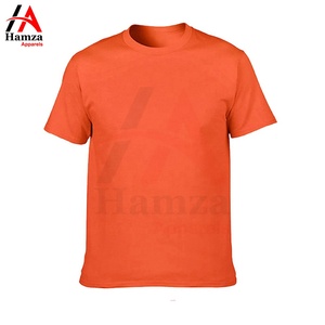 Camiseta de algodón de color azul liso para hombre y mujer Impresión de logotipo personalizado Ropa informal cómoda Camisetas de hombre al por mayor - Product Image 4
