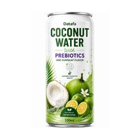Fournisseur Grossiste à Bon Prix Eau de Coco Stérilisée Pure Sans Sucre en Canette 330ml Prébiotique CW330 Durée de Conservation 24 Mois Vietnam