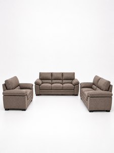 Juego de Sofás Modernos de Tela Color Taupe Chicago, Conjunto de Sillones Seccionales Tapizados para Sala de Estar, Hotel, Villa, Sofá de Fabricante - Product Image 1