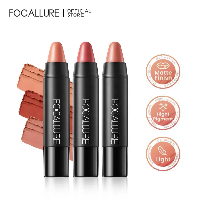 Focallure ลิปสติกเนื้อแมท19สี FA22ติดทนนานกันน้ำเครื่องสำอางลิปสติกความงามลิปสติก