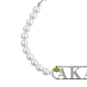 Bracelet réglable en chaîne avec perles blanches et breloque dorée, élégant accessoire de mode pour femmes et jeunes filles, idéal pour les soirées - Product Image 4