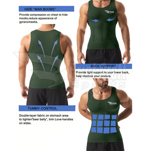 OEM Service High Quality Sleeveless <b>Compression</b> <b>Shirts</b> <b>Custom</b> Made Best Selling Sleeveless <b>Compression</b> <b>Shirts</b> - Product Image 2