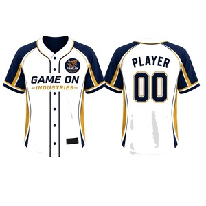 Camiseta de béisbol de talla grande con estampado por sublimación, hecha en Pakistán, de verano, corte regular, antibacteriana y que absorbe el sudor. - Product Image 5