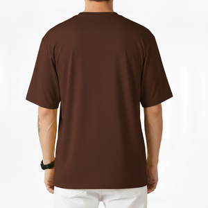 Camiseta unisex 100% algodón, estilo oversized, corte holgado, informal, estampada, con logo personalizado en la parte delantera, impresión digital, antiarrugas - Product Image 4