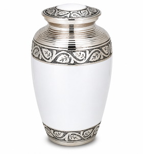 Antique Blue Butterfly Engraved Cremation Urn Memorial Picture Sticker with Enamel Cremation Urn for Human Funeral Ashes - Product Image 6