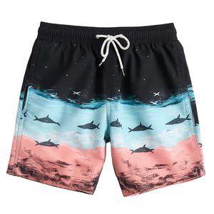 Shorts de Playa Personalizados OEM para Hombre, Secado Rápido, con Estampado Moderno, Tela Transpirable y Bolsillos Laterales para Natación - Product Image 6