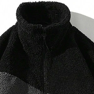 Chaqueta de Invierno para Hombre de Alta Calidad, Estilo Nuevo, con Cuello Alto, Chaqueta Polar de Sherpa Personalizada - Product Image 3