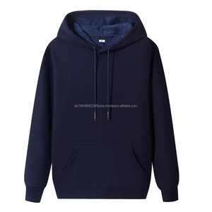 Sweat à capuche en velours surdimensionné de qualité pour homme, en polaire chaud, avec logo personnalisé, vente en gros - Product Image 6