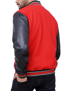 High Quality <b>Men's</b> Wool Letterman Baseball <b>Jacket</b> Custom Logo Printed Varsity Design Stand Collar for Winter <b>Jacket</b> For <b>Men</b> - Product Image 3