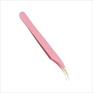 Pinzas Profesionales Duraderas para Pestañas de Acero Inoxidable, Diseño Personalizable OEM, Clip con Punta Dentada Blanca Impresa, Precisión - Product Image 4