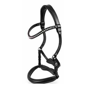 En gros TAK Equestrian Bridon d'équitation en cuir véritable avec frontale en strass de cristal, rembourré et réglable - Product Image 2