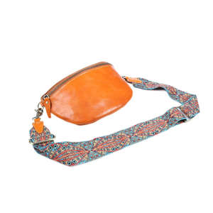 Bolso de Cuero Auténtico para Mujer, Bolso Bandolera con Correa de Hombro con Diseño, Impermeable y Duradero - Product Image 4