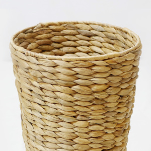 Maceta alta y redonda de jacinto de agua tejido, soporte para sombrilla, cesta para plantas - Product Image 2