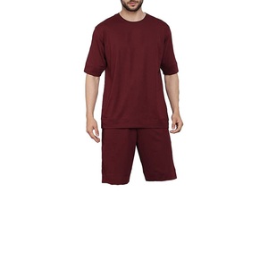 Custom Print Logo Autumn Men's Casual 2-Piece Summer Sets Short Sleeve Button T-Shirt and Varsity Shorts 100% Cotton <b>Track</b> <b>Suit</b> - Product Image 1