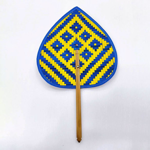 Éventails personnalisés avec logo, cadeaux pour mariage, fournitures pour fêtes, éventails à main en bambou naturel tressé - Product Image 1
