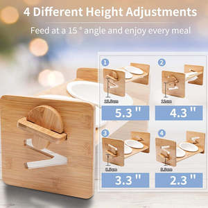 XWOOD Gamelle surélevée professionnelle moderne en acier inoxydable pour animaux de compagnie, plateau d'alimentation étanche OEM FT15 - Product Image 6