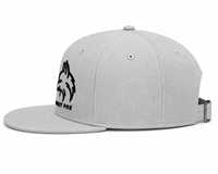 Gorra Snapback de 5 Paneles Sweet Fox, Gris, con Bordado de Goma en 3D, Unisex, Estilo Casual, Hip Hop