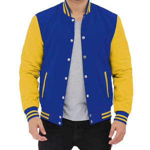 Custom Embroidery Patch Stand <b>Collar</b> High Street Style Varsity <b>Jackets</b> Long Thickness Letterman <b>Jacket</b> - Product Image 1