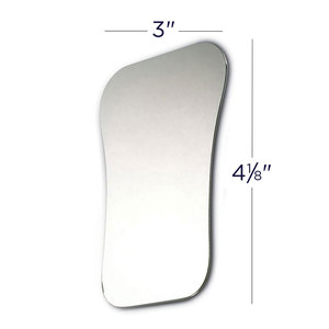 Espejo de fotografía occlusal dental de acero inoxidable, herramienta de diagnóstico reflectante de doble cara con agarre ergonómico manual, 12 pulgadas - Product Image 2