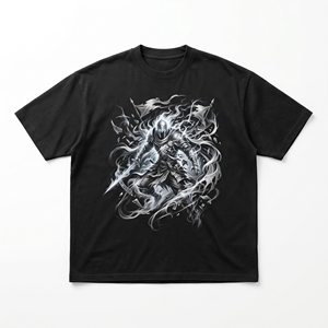 Cosmic Tree of Life T-<b>Shirt</b> | Matte Black 240 GSM Heavyweight Cotton Tee with Galaxy Space Planets Print - Product Image 2