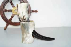 Bol artisanal rond en corne de buffle, écologique, rustique, fait main, pour tasses, cuillères, bijoux, accessoires, décoration intérieure, cadeau artisanal - Product Image 4