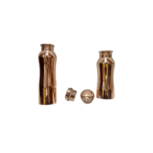 Bouteille d'eau 100% cuivre pur 1000ml, bienfaits ayurvédiques pour la santé, fabriquée à la main, finition martelée et simple, anti-fuite et écologique - Product Image 4