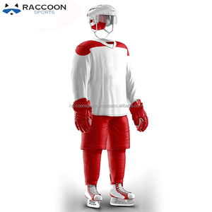 Camiseta de Hockey sobre Hielo 100% Poliéster para Prácticas de Equipos Deportivos, Uniforme de Hockey sobre Hielo Personalizado de Excelente Calidad para Hombre, Raccoon Sports Quick - Product Image 2