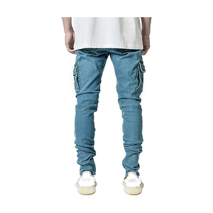 Jean en denim pour homme de style classique, coton premium, coupe décontractée, vêtement décontracté tendance - Product Image 3
