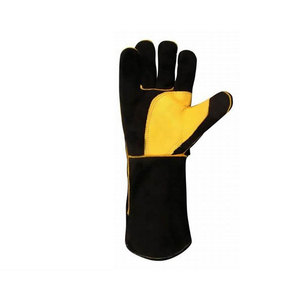 Fabricant d'usine, gants de soudage en cuir doublés de polaire sur mesure, protection contre les éclaboussures de métal fondu, personnalisables, haute qualité - Product Image 5