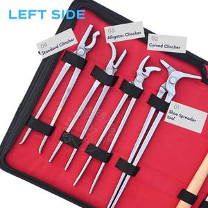 Juego de herramientas premium para herradores para el mantenimiento de pezuñas de caballos con martillo forjado, clavillero, extractor de herraduras y herramienta de extracción. - Product Image 3