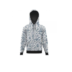 Sweat-shirt à capuche pour homme, manches régulières, en polaire tricoté uni, polyester, design décontracté avec poches, coupe régulière, vêtements d'hiver, streetwear - Product Image 6