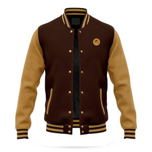 Blouson universitaire pour homme, vêtement d'extérieur décontracté, col montant, coupe confortable, conçu pour le quotidien, les voyages, la mode urbaine moderne - Product Image 1