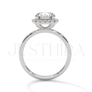 Anillo de diamantes solitario de corte redondo más vendido para uso diario, oficina y estilo elegante, anillo de compromiso y boda para él. - Product Image 5