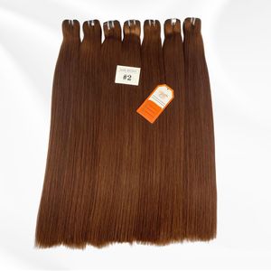 Extensiones de cabello humano vietnamita crudo más vendido Extensiones de cabello de trama de máquina doble Varios colores de longitud completa para venta al por mayor - Product Image 3