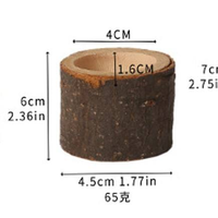 Porte-bougie en bois DIY - Ornement de table cylindrique en bois pour la décoration de fêtes et de la maison