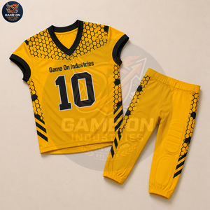 Custom Logo Private Label Sublimation Jersey and Padded Pants Sets Customized Made Newest OEM ODM American Football Uniform - Product Image 6