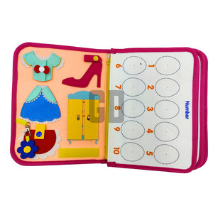 Tableau d'activités sensoriel en feutre portable multifonctionnel sur le thème des princesses - Product Image 3