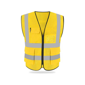 Chaleco de Seguridad Reflectante de Alta Visibilidad OEM 100% Poliéster, Ropa de Seguridad para Trabajadores al Aire Libre, Chaleco de Trabajo con Aire Acondicionado - Product Image 6
