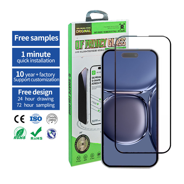 Tempered Glass Screen Protector for iPhone 15 Plus Full Screen Tempered Film for TECNO Mobile Phone Screen Protective Film